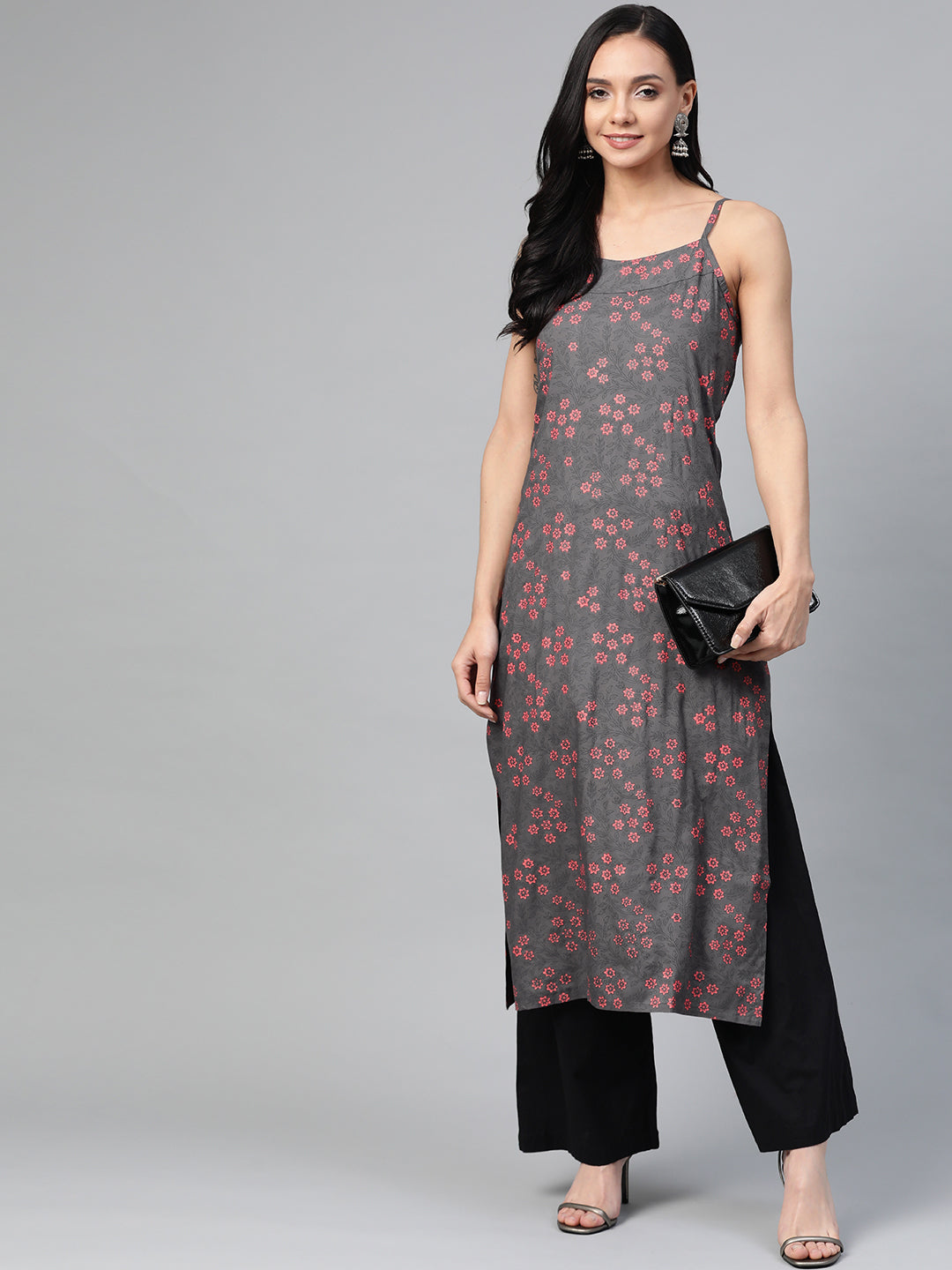 Anouk Solid Sleeveless Kurta Comes With A Printed Tie-up Jacket Price in  India, Full Specifications & Offers | DTashion.com